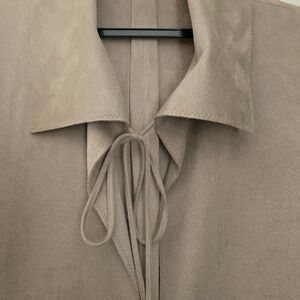 SHAN Vegan Suede blazer Sahara colour. Size M